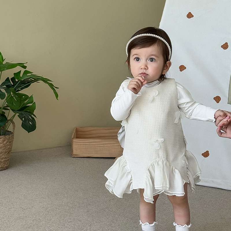 [Archive Sale] Chemical Fiber Blend Rosette Long Sleeve Regular Two-piece Set - image 13
