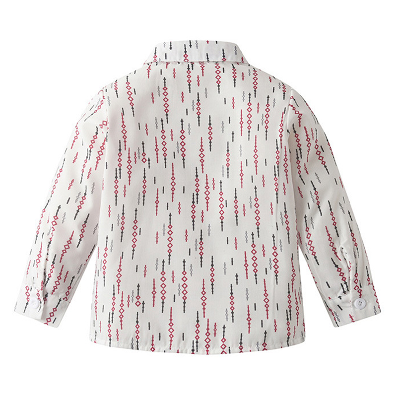 Cotton Bow Overalls Long Sleeve Regular 3-piece Formal Suit - image 6