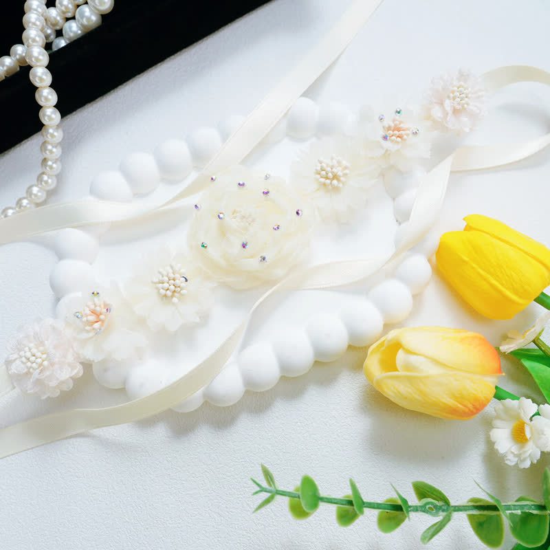 Solid Rosette Hair Accessories - White - One size - image 6