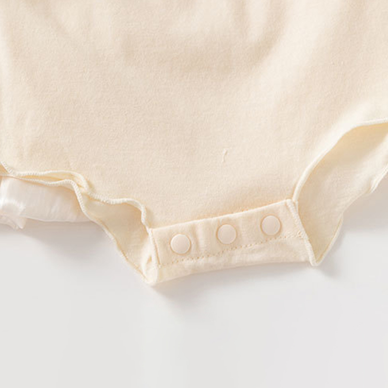 Cotton Folds Bow Long Sleeve Mid-long Dresses - image 15