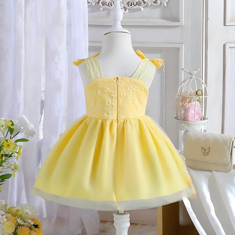 Mesh Bow Sleeveless Midi Dresses - image 11