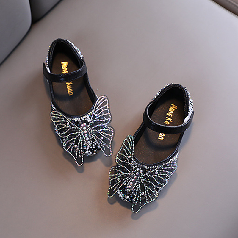 Solid Rhinestones Round Toe Mary Janes - image 3