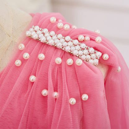 Mesh Folds Sleeveless Maxi Dresses - image 8