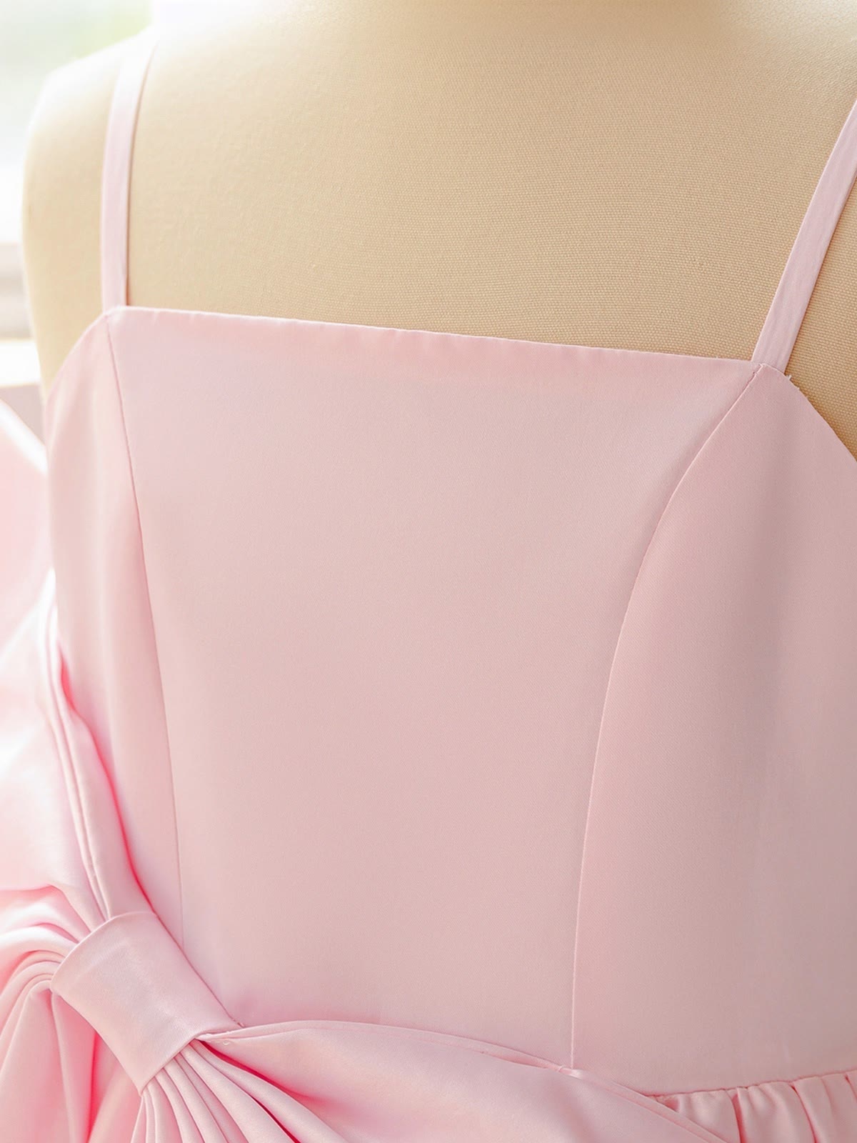 Satin Bow Sleeveless Maxi Dresses - image 5