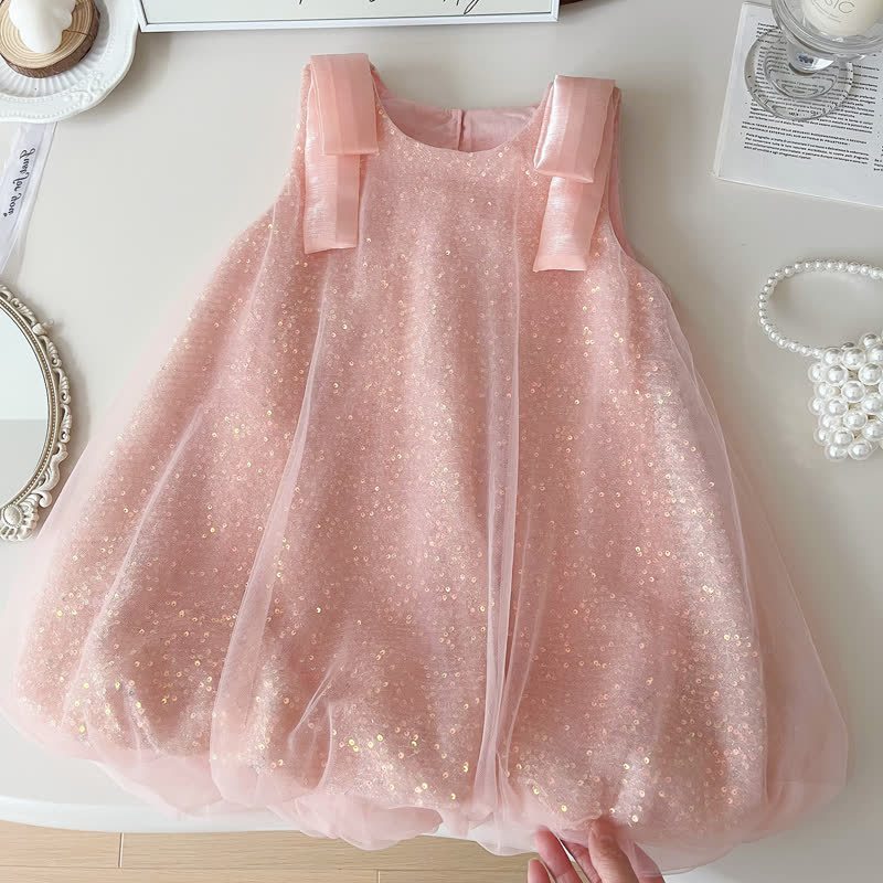 Chemical Fiber Blend Sequins Sleeveless Midi Dresses - image 7