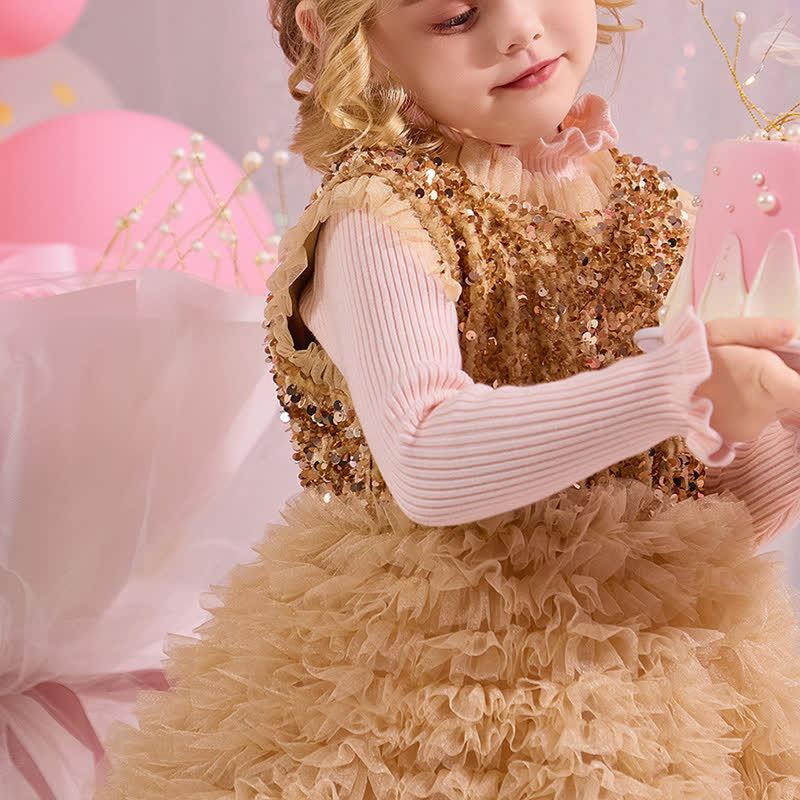 [Archive Sale] Glitter Split Joint Sleeveless Midi Dresses - image 7