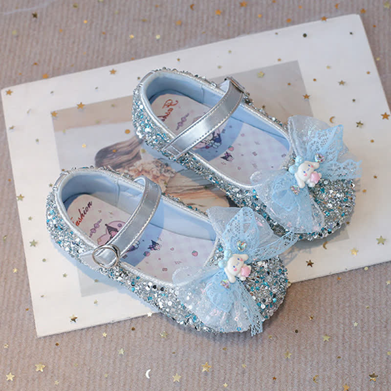 Solid Bow Sequins Round Toe Flats  - image 12