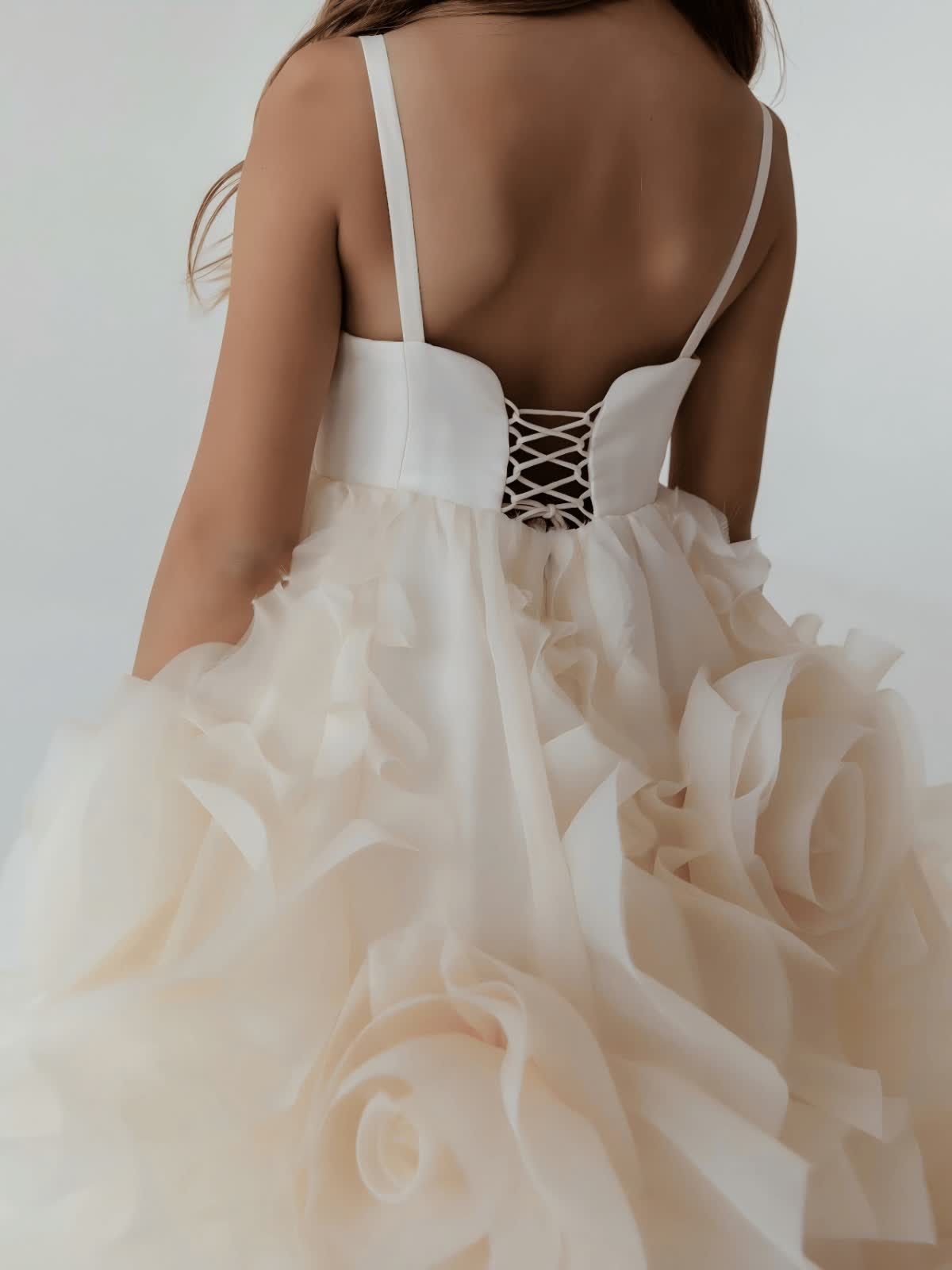 Organza Rosette Sleeveless Maxi Dresses - image 10