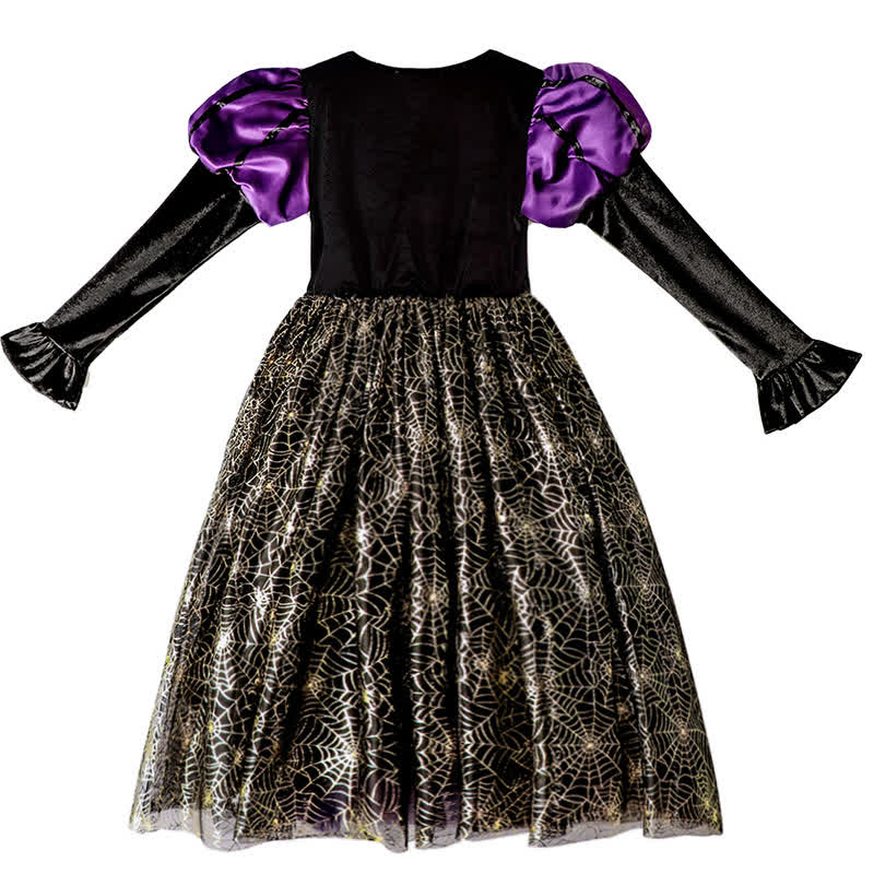 Satin Halloween Painting Maxi Dresses - image 5