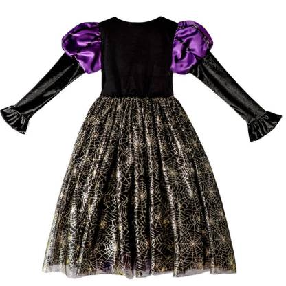 Satin Halloween Painting Maxi Dresses - image 5