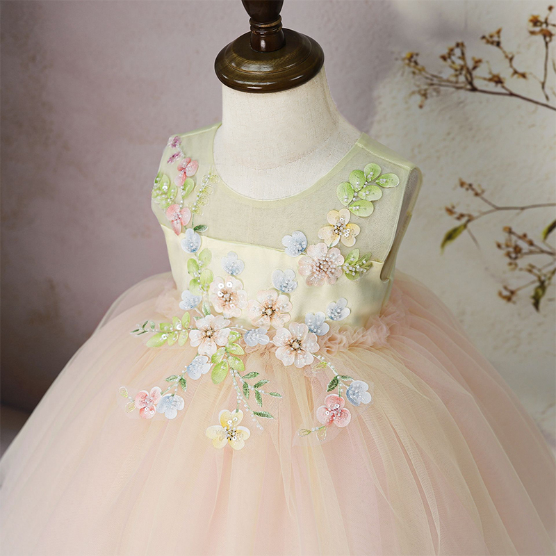 Mesh Rosette Sleeveless Midi Dresses - image 4