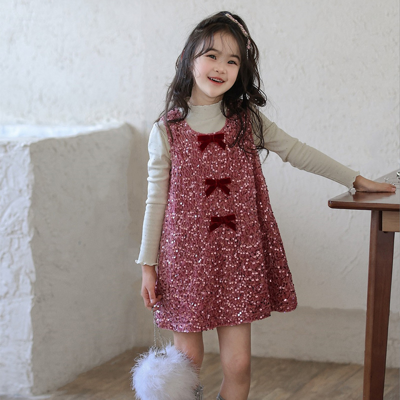 [Archive Sale] Glitter Bow Sleeveless Midi Dresses - image 4