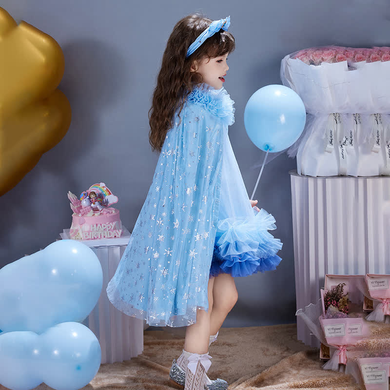 Mesh Stamped Silver Mid-long Outerwear - Hoodless Cape - 11-12Y - image 20