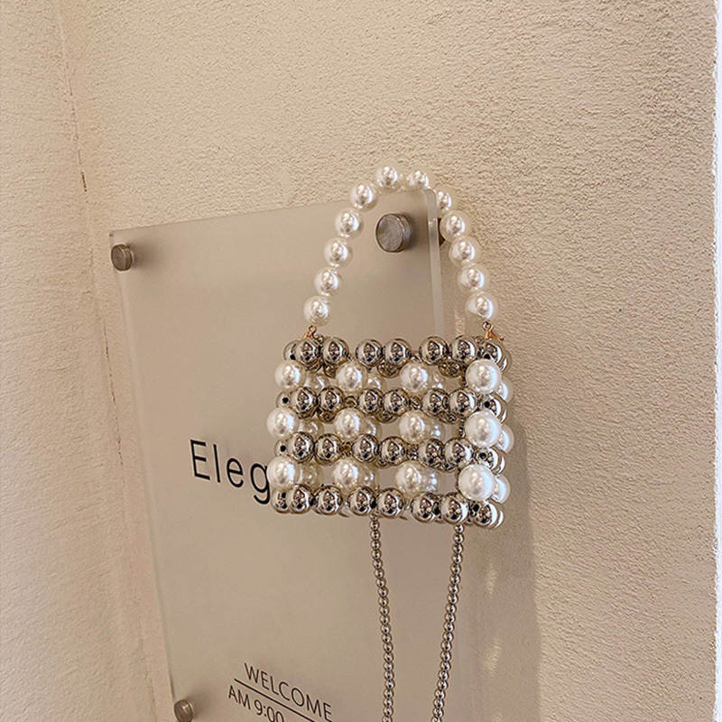 Solid With Pearls Bags - image 3