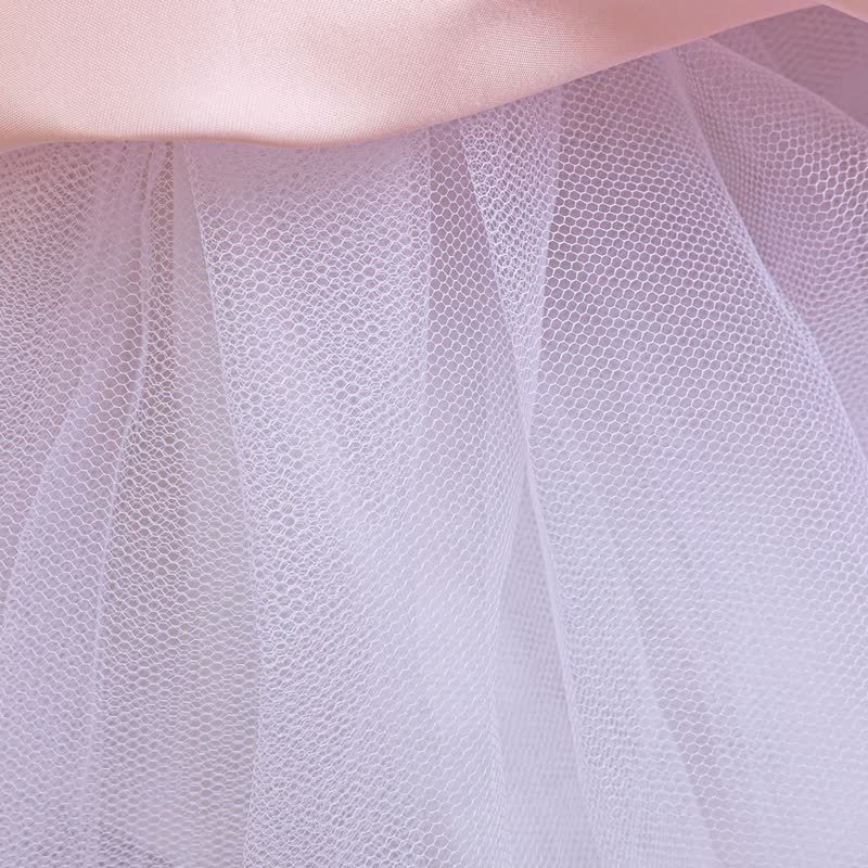 Embroidery Mesh Rosette Crystal Long Sleeve Maxi Dresses - image 16