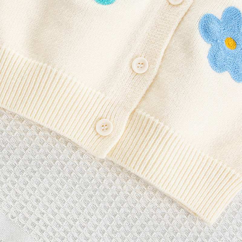 [Archive Sale] Yarn/wool Yarn Embroidery Long Sleeve Regular Two-piece Set - image 4