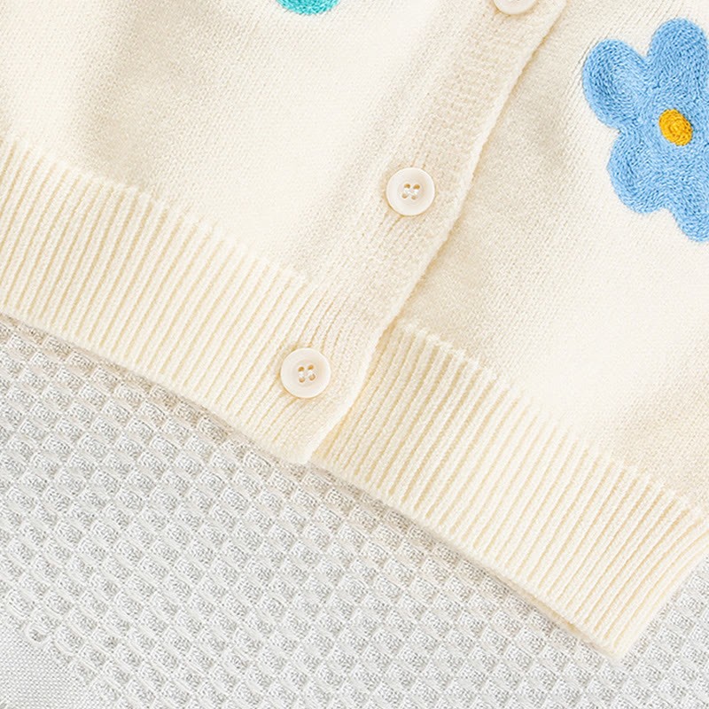 [Archive Sale] Yarn/wool Yarn Embroidery Long Sleeve Regular Two-piece Set - image 4