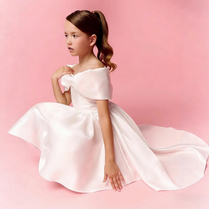 Satin Bow Sleeveless Midi Dresses - image 7