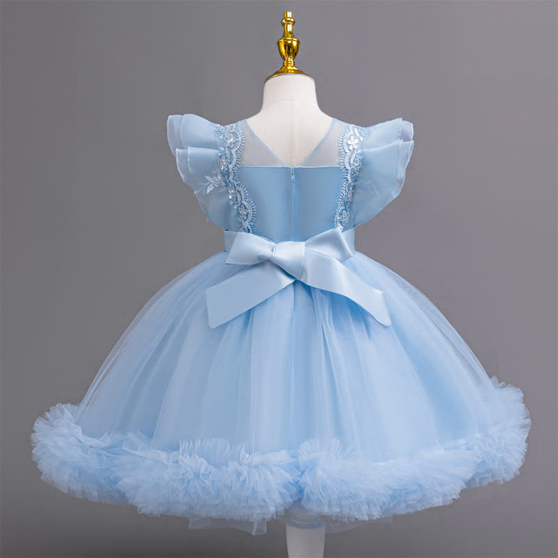 Organza Lace Bow Sleeveless Midi Dresses - image 5