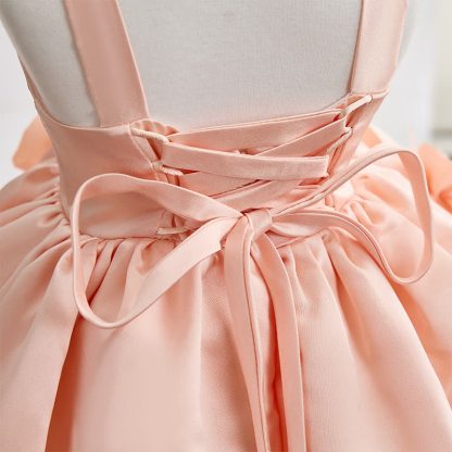 Satin Rosette Sleeveless Midi Dresses - image 8