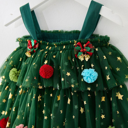 Mesh Folds Sleeveless Mid-long Dresses - image 9