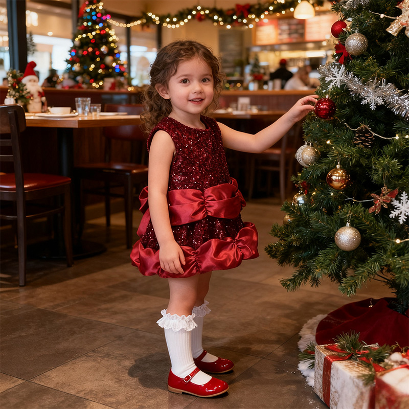 Sequins Fleece Sequins Sleeveless Regular Dresses - image 7