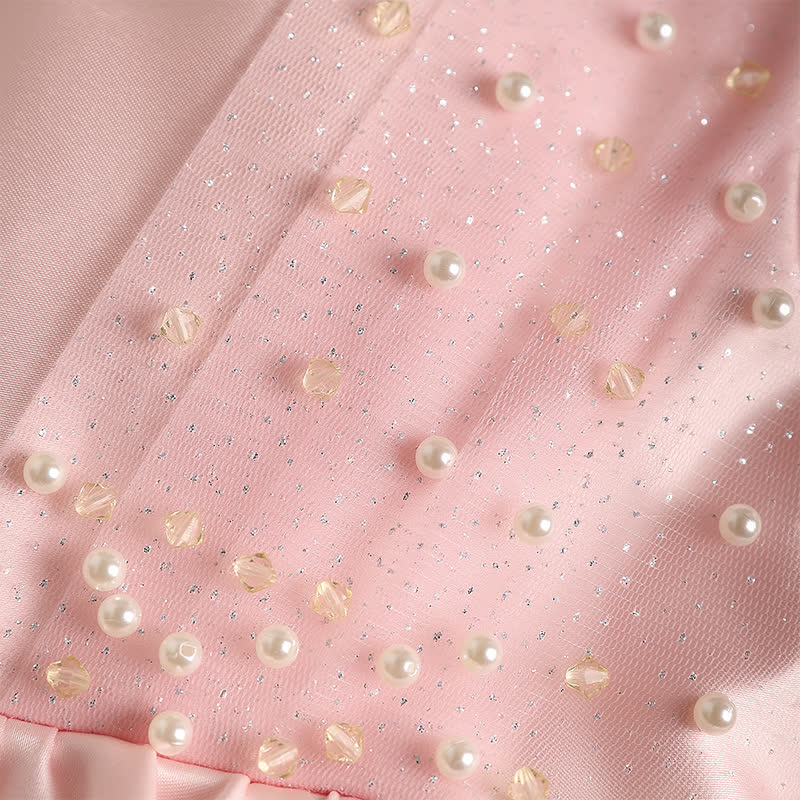 Satin Split Joint Long Sleeve Midi Dresses - image 3