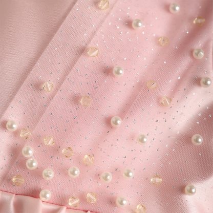 Satin Split Joint Long Sleeve Midi Dresses - image 3