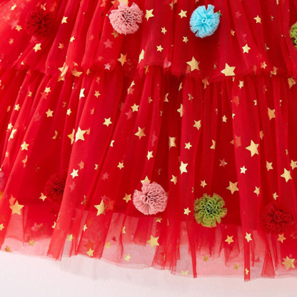 Mesh Folds Sleeveless Mid-long Dresses - image 17