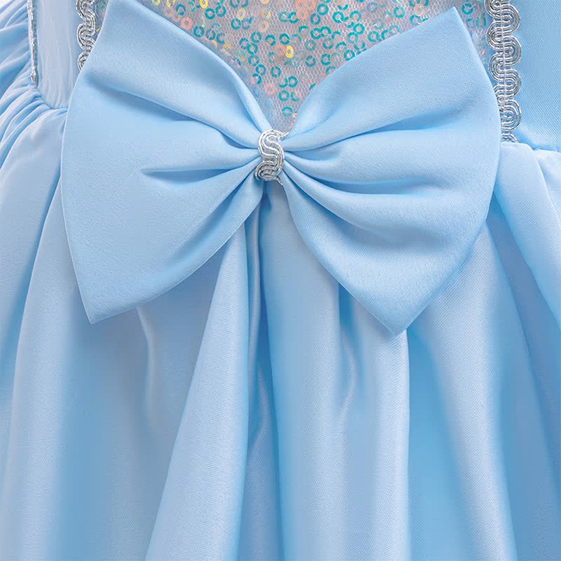 Chemical Fiber Blend Glitter Folds Short Sleeve Maxi Dresses - image 7