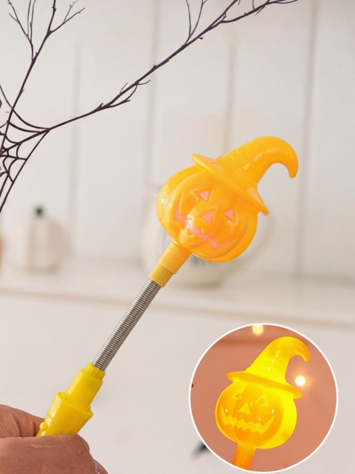 Halloween Magic Wand - Yellow Hat Pumpkin - 25cm - image 5