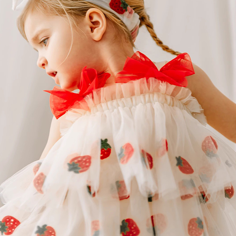  Mesh Bow Embroidery Sleeveless MIdi Dresses - image 7