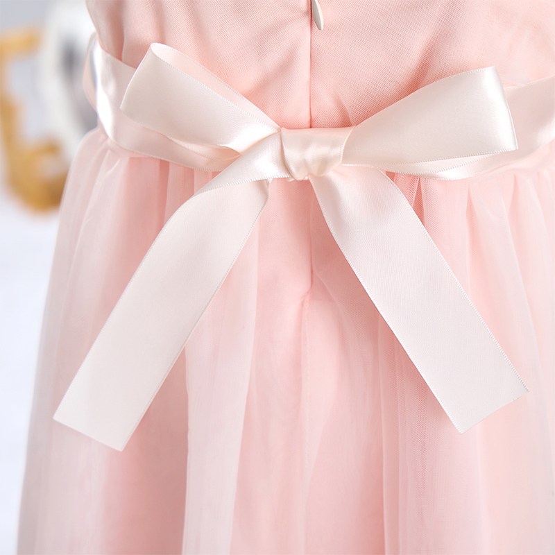 Mesh Rosette Sleeveless Mid-long Dresses - image 8