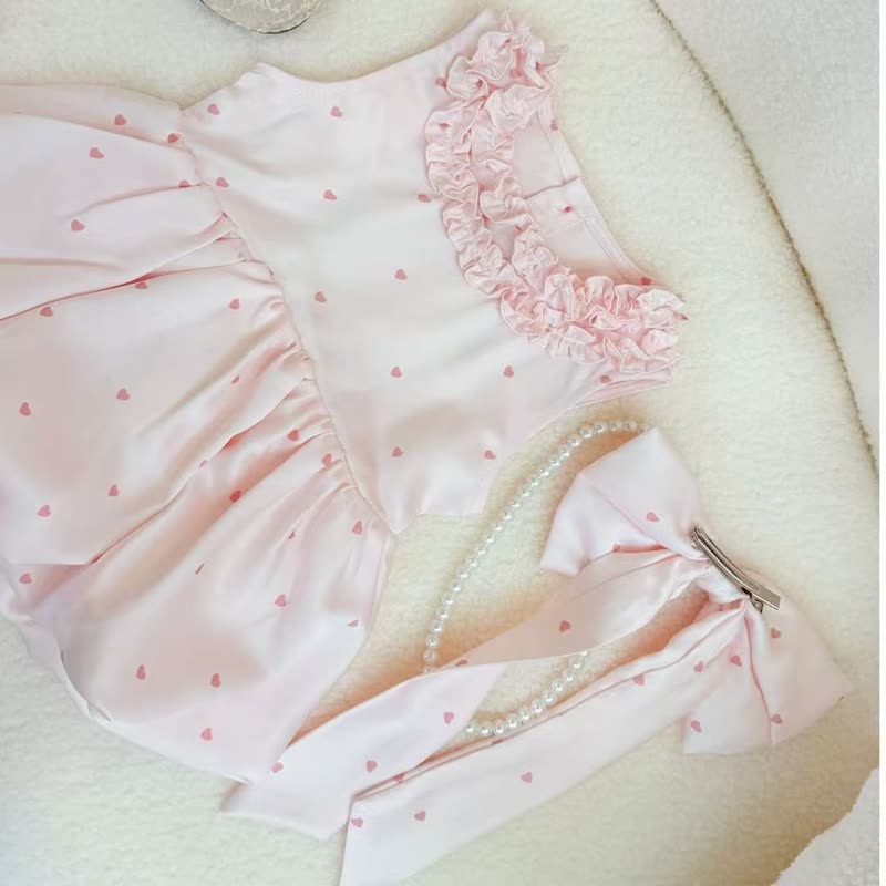 Satin Bow Backless Sleeveless Short Dresses - image 5
