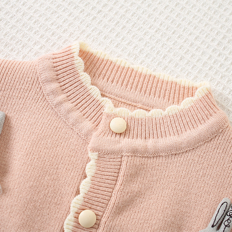 Knitting Embellished Long Sleeve Regular Two-piece Set - image 5