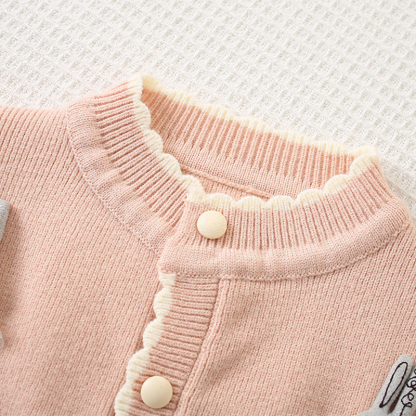 Knitting Embellished Long Sleeve Regular Two-piece Set - image 5