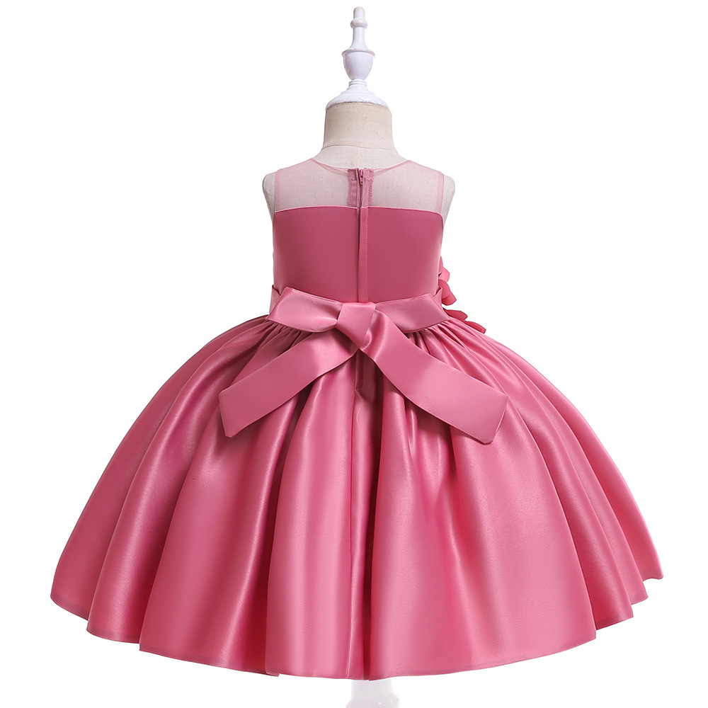 Satin Rosette Sleeveless Midi Dresses - image 3