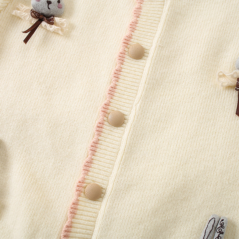 Knitting Embellished Long Sleeve Regular Two-piece Set - image 15