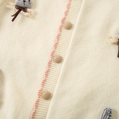 Knitting Embellished Long Sleeve Regular Two-piece Set - image 15