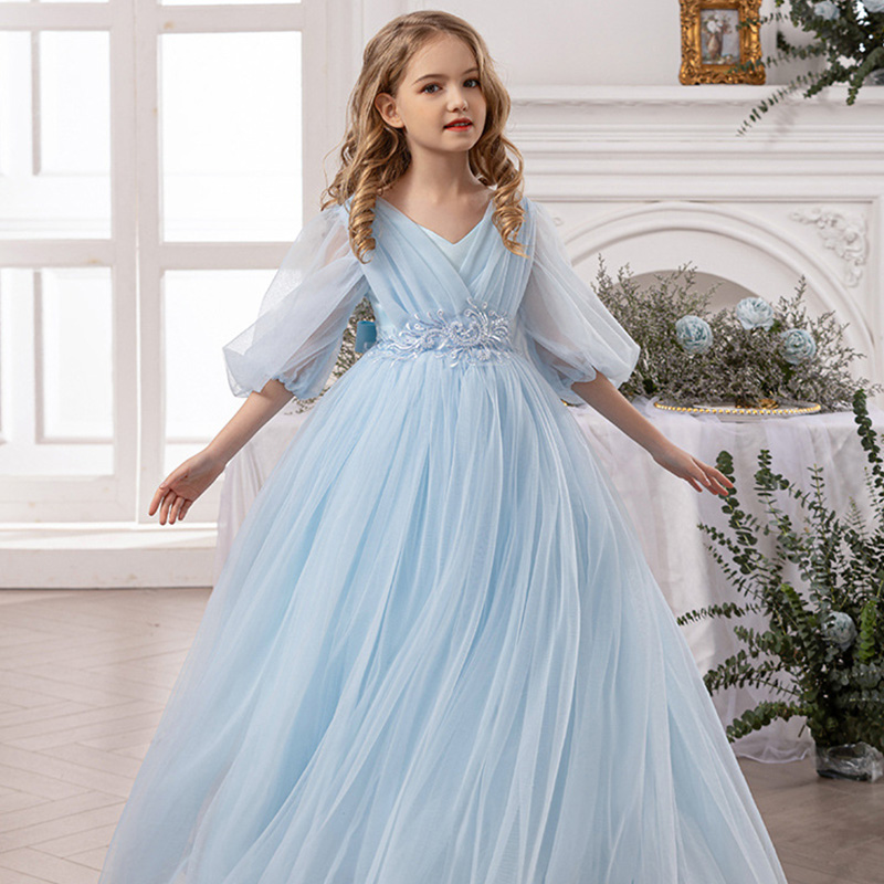 Mesh Folds Bow Sleeveless Regular Dresses - image 11