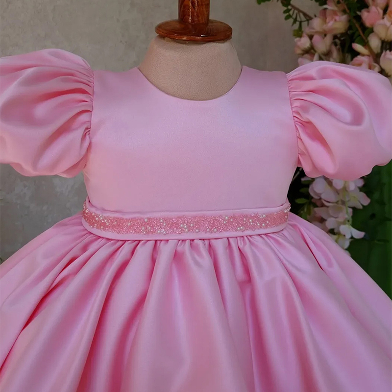 Satin Short Sleeve Midi Dresses - image 3