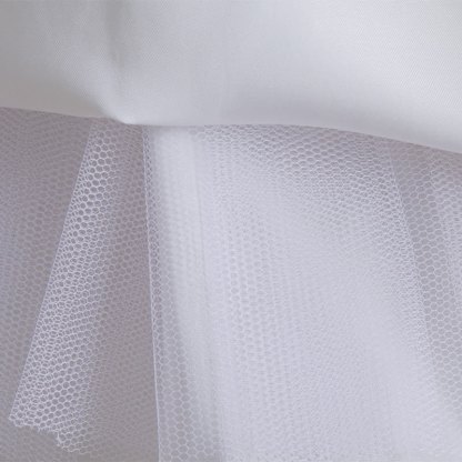 Mesh Bow Sequins Folds Short Sleeve Mid-long Dresses - image 8