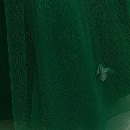 Mesh Rosette Sleeveless Midi Dresses - image 60