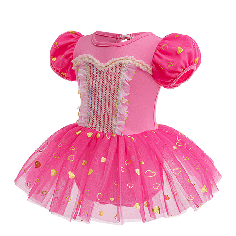 Mesh Stitching Lace Short Sleeve Regular Dresses - image 3