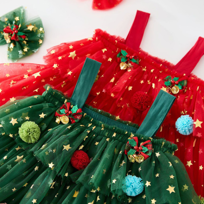 Mesh Folds Sleeveless Mid-long Dresses - image 6