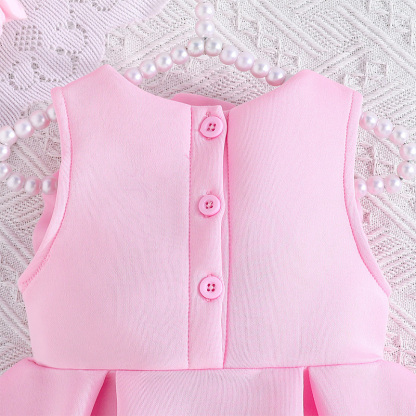 Scuba Knit Rosette Sleeveless Regular Dresses - image 18