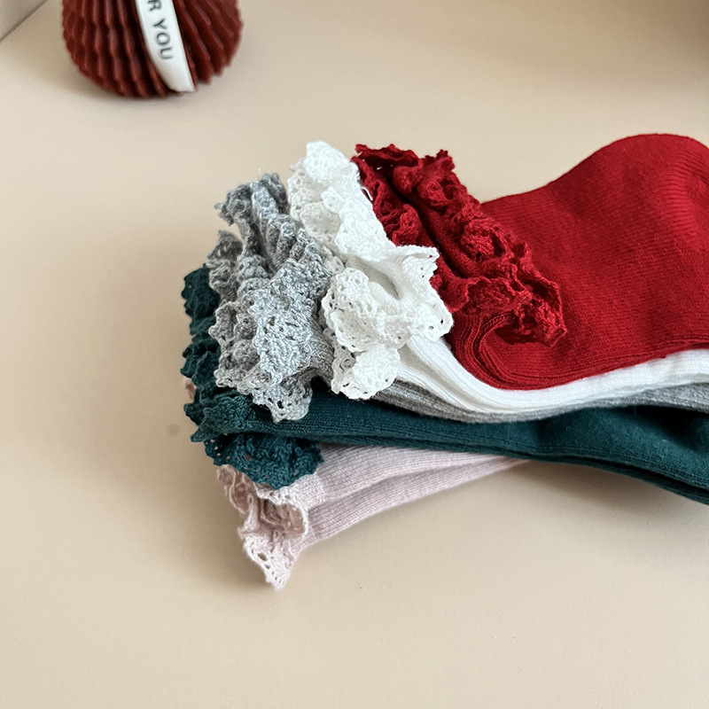 Solid Braided Design Socks - image 4