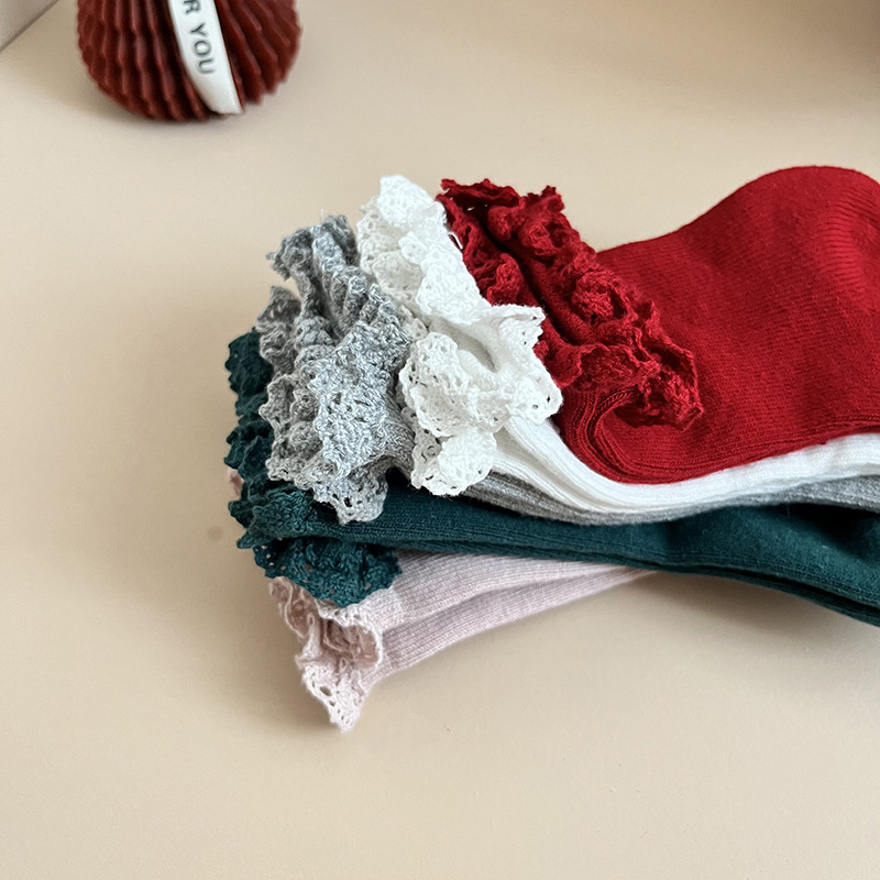 Solid Braided Design Socks - image 4