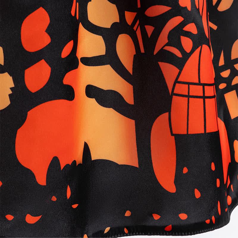 Chemical Fiber Blend Printing Sleeveless Mid-long Dresses - image 7