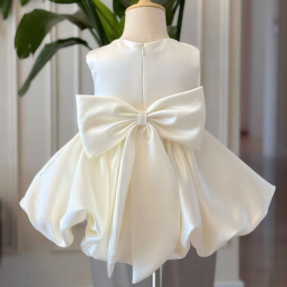 Satin Rosette Sleeveless Midi Dresses - image 11